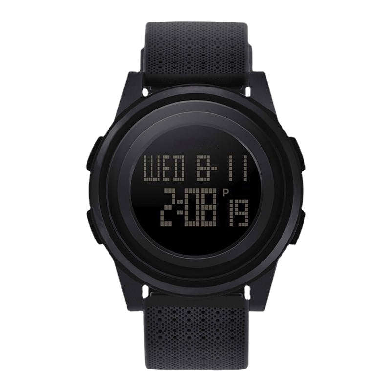 Digital Watch LED Waterproof PU Leather Sports Student Watch