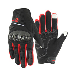 Touchscreen Full Finger Safety Gloves for Motorcycle Riding & Cycling