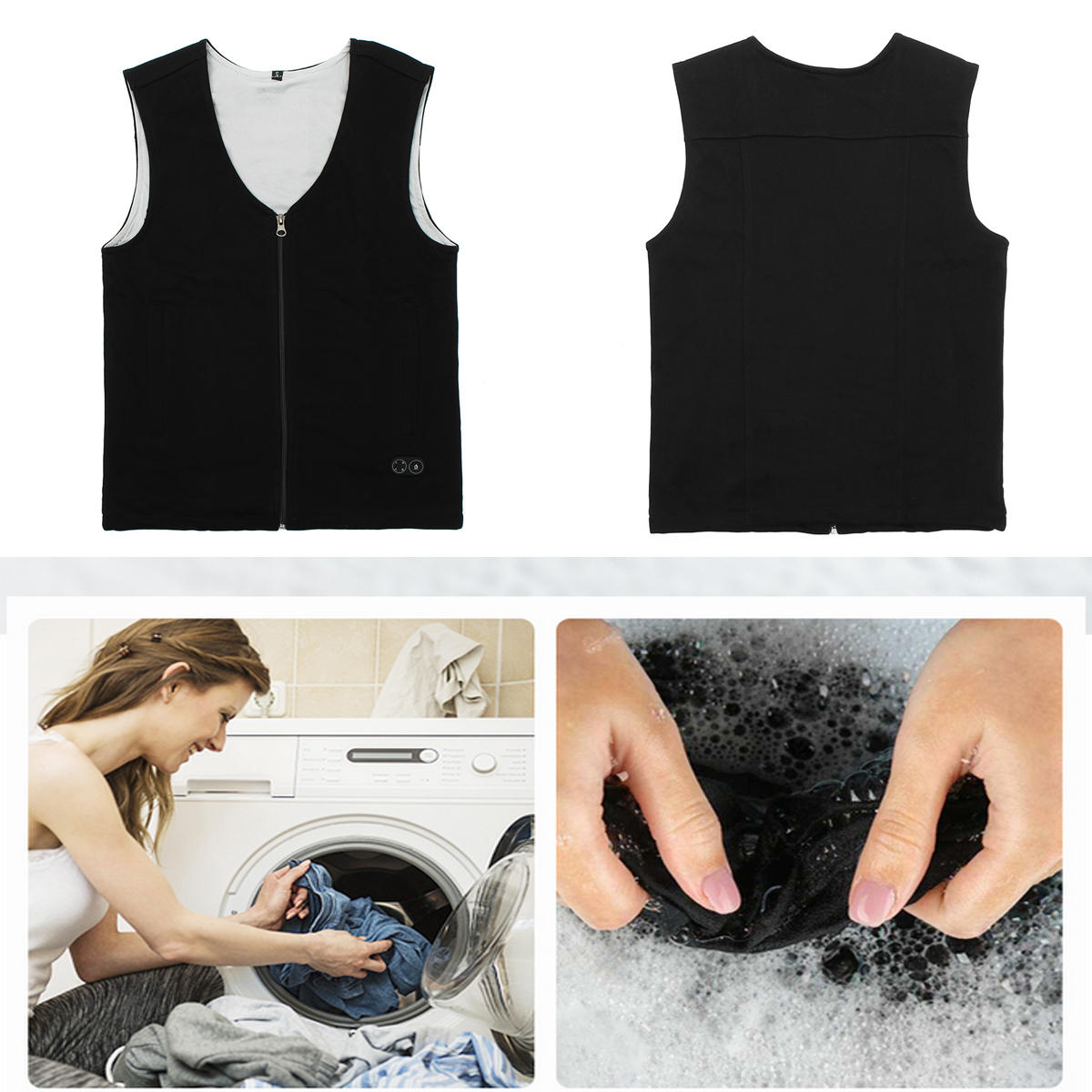 USB Heated Vest for Men & Women - Winter Warm Electric Heating Jacket