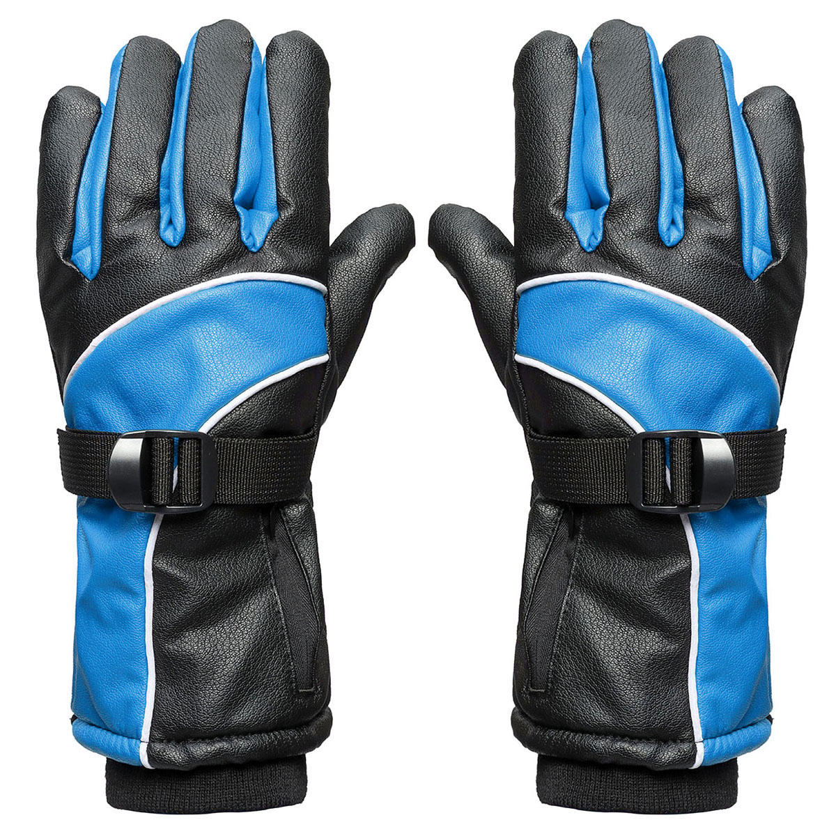 Waterproof 4000mAh Rechargeable Heated Motorcycle Gloves with Thick Velvet