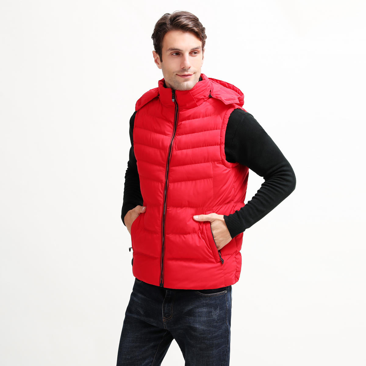 USB Heated Sleeveless Vest with Temperature Control for Winter