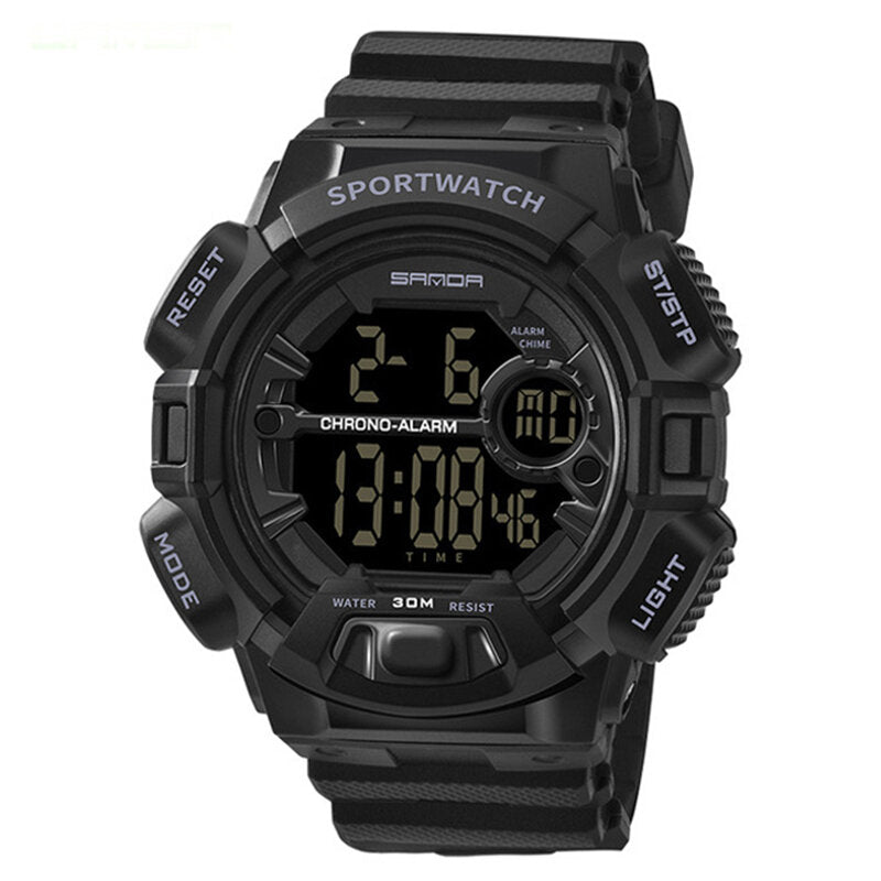 Digital Watch Luminous Display Calendar Alarm Stopwatch Watch Outdoor Sport Watch