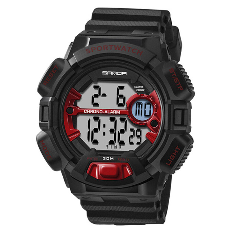 Digital Watch Luminous Display Calendar Alarm Stopwatch Watch Outdoor Sport Watch