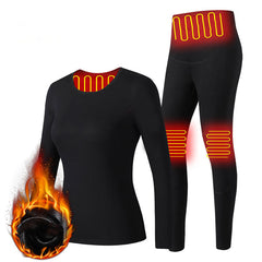 Unisex Electric Heated Thermal Underwear Suit - Winter Elastic Heating Pants