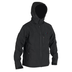 Heated Waterproof Jacket with 5 Zones, Intelligent Hood, for Work, Motorcycle, Skiing, Riding