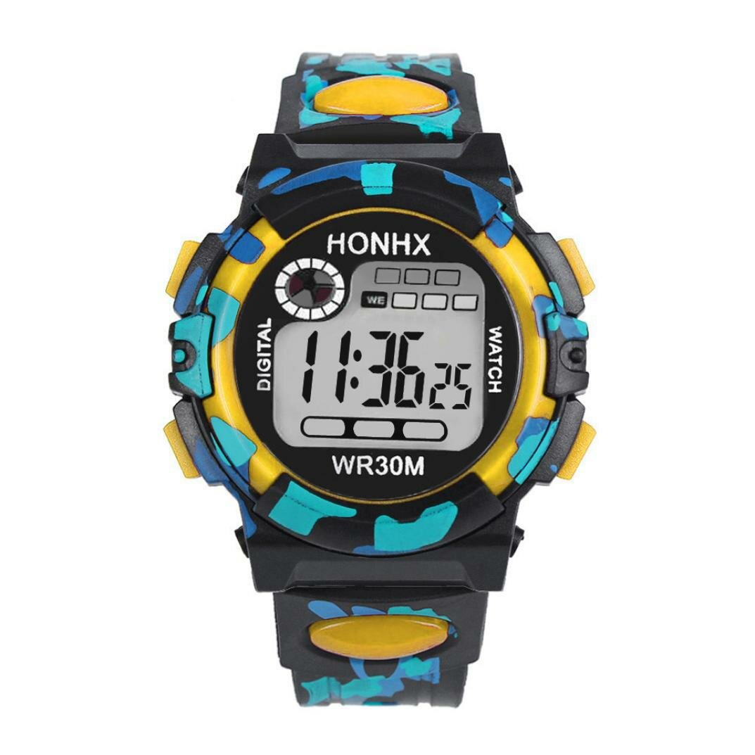 Fashion Men Watch Luminous Date Week Display Multi-function Camouflage Sport Digital Watch