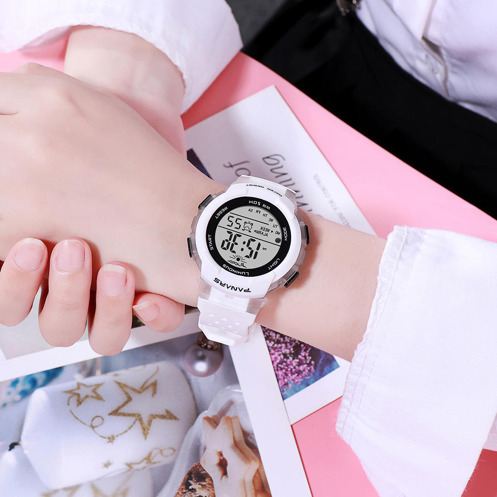 Sport Colorful Children Watch 5ATM Waterproof Luminous Display Student Digital Watch