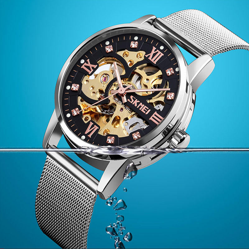 Fashion Automatic Men Watch Waterproof Luminous Display Gear Hollow Art Dial Mechanical Watch