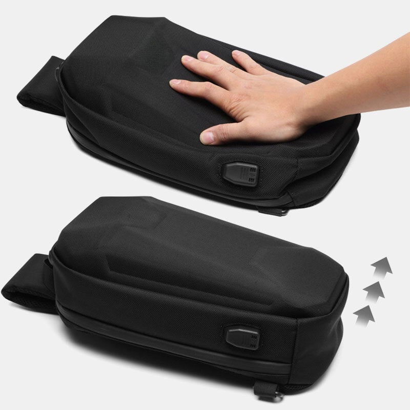 Men's Anti-theft Waterproof USB Charging Crossbody Sling Bag