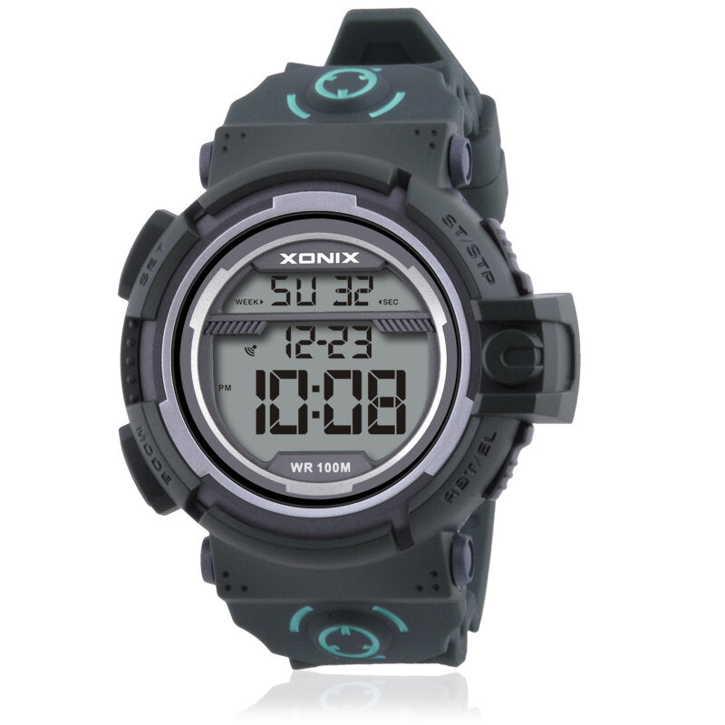 100M Waterproof Luminous Display Countdown Alarm Clock Men Digital Watch