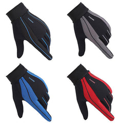 Men's Non-Slip Touchscreen Silicone Riding Gloves - Windproof, Full Finger