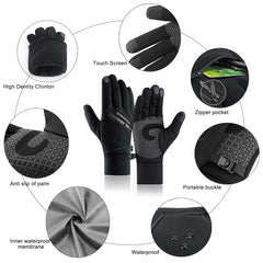 Windproof Thermal Ski Gloves: Touchscreen, Winter Sports, Snowboarding