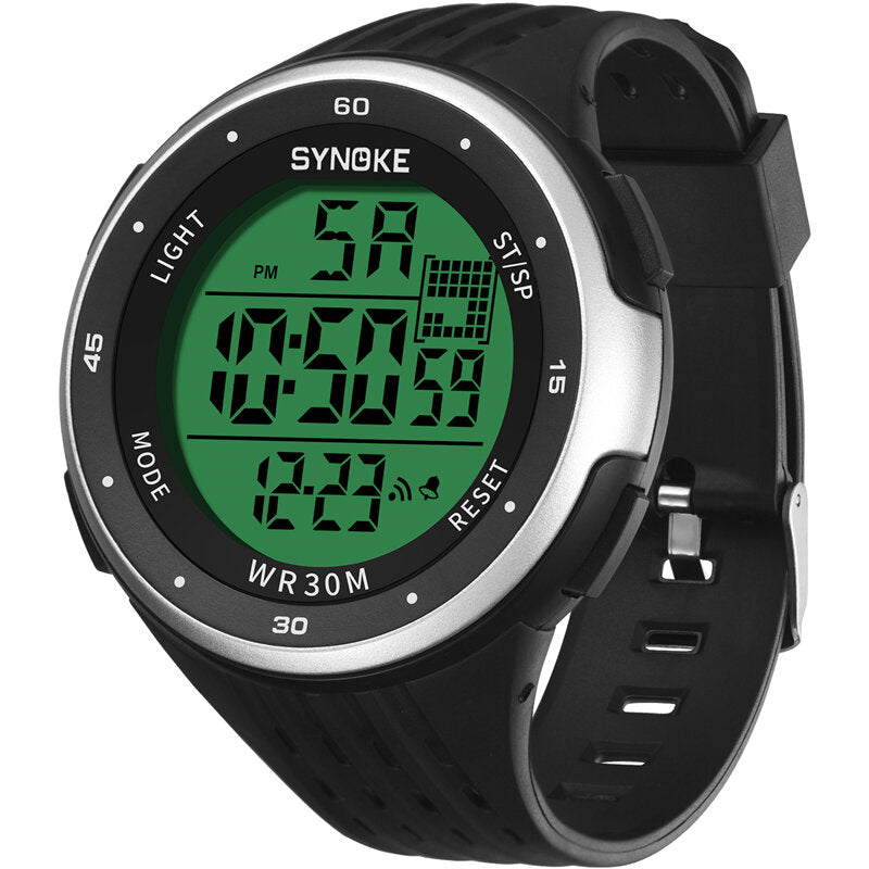 Sport Men Watch 3ATM Waterproof Luminous Display Electronic Large Dial Digital Watch