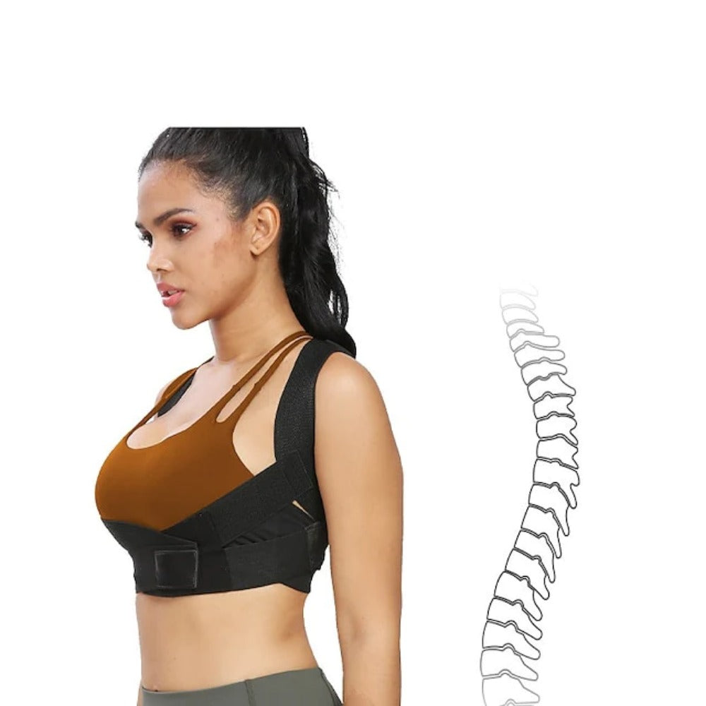 Adjustable Posture Corrector Brace for Men & Women - Comfortable Back, Shoulder & Neck Pain Relief