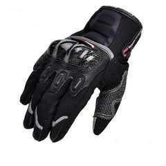 Touchscreen Carbon Fiber Motorcycle Gloves for Dirt Bike Racing & Cycling