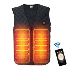 Unisex Electric Heated Vest with 5 Gears & APP Control - Fast Heating Jacket