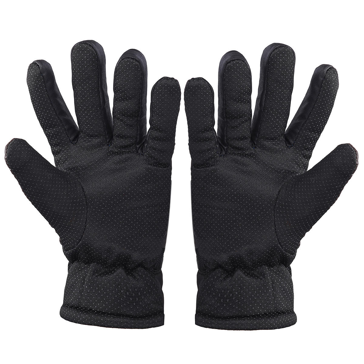 Windproof Leather Mittens: Warm, Fluffy, Cold-Resistant Motorcycle Gloves