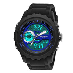 Sport Men Watch Luminous Date Week Display Dual Time Waterproof Outdoor Digital Watch