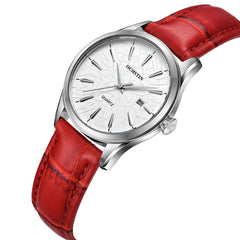 Casual Style Female Wrist Watch Waterproof Leather Band Quartz Movement Watch