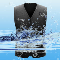 Unisex USB Heated Waistcoat with Intelligent Temp Control for Winter Sports & Hiking