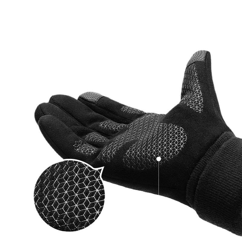 Men's Waterproof Thermal Ski Gloves - Touchscreen, Windproof, Reflective, Outdoor Snowboarding