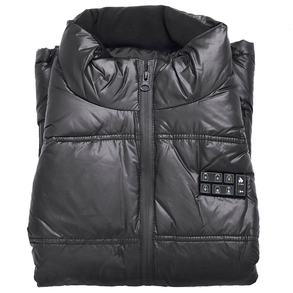 USB Heated Vest Jacket - Electric Heating Pads for Men & Women, Winter Thermal Ski Coat