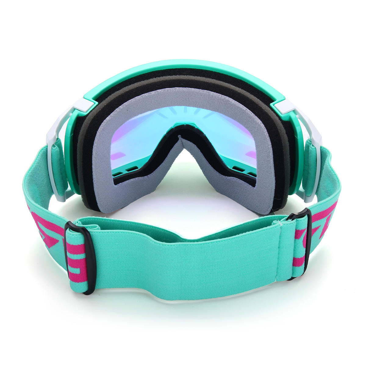 Motorcycle Anti Fog Dumb Goggles Snowmobike SKI Lens Spherical green Frame