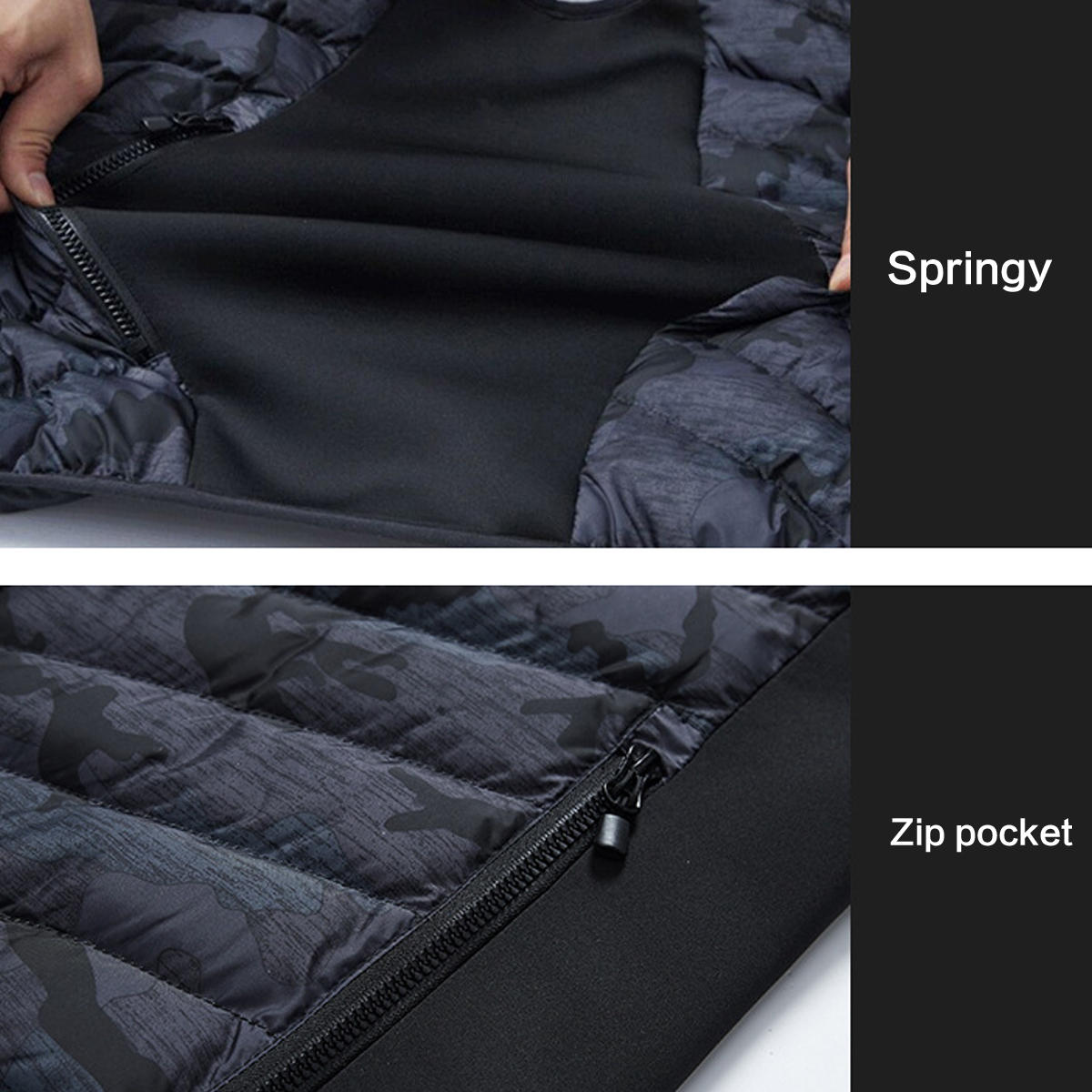Unisex USB Heated Winter Vest Jacket for Back & Cervical Spine Warmth