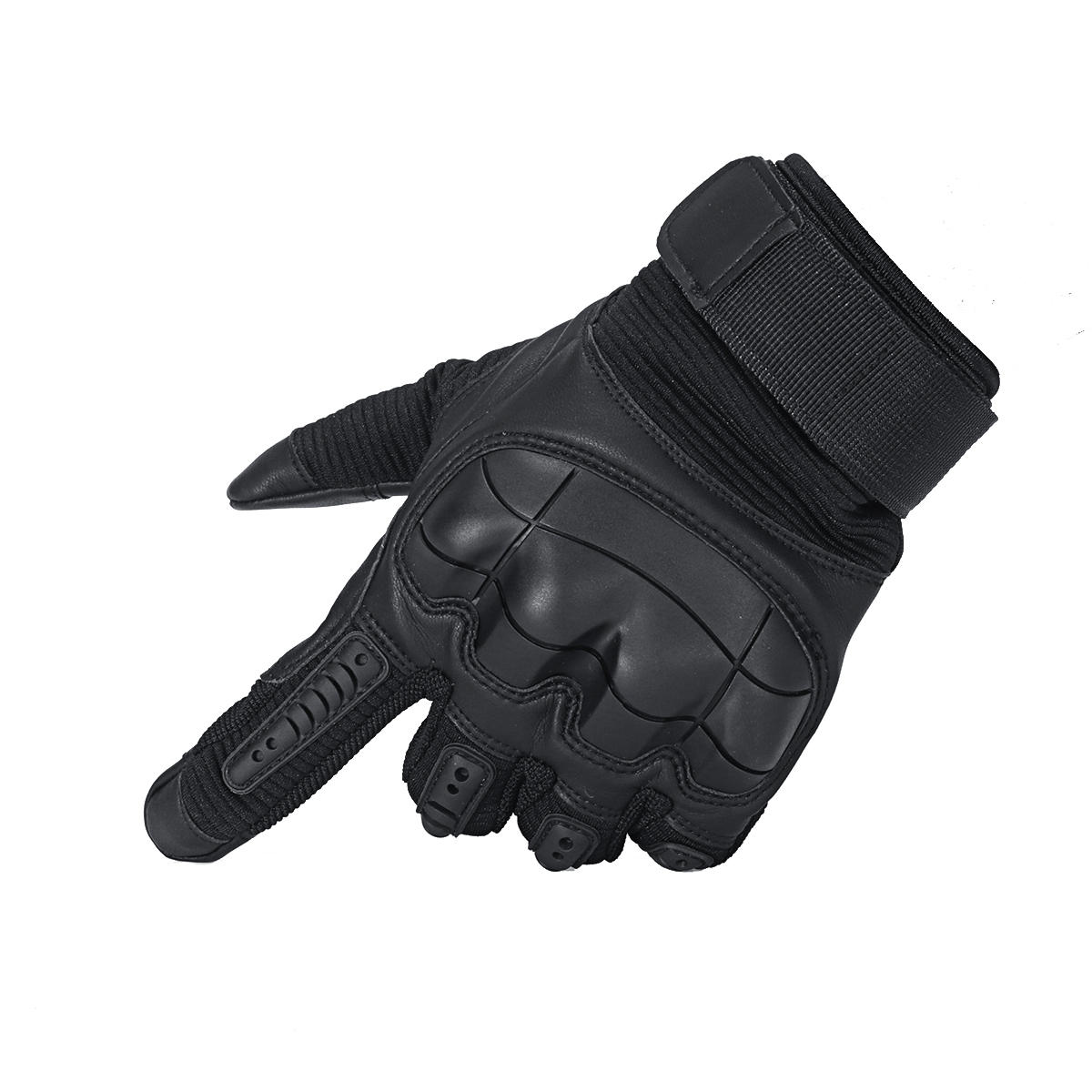 Touchscreen Tactical Motorcycle Gloves - Full Finger Military Style for Driving