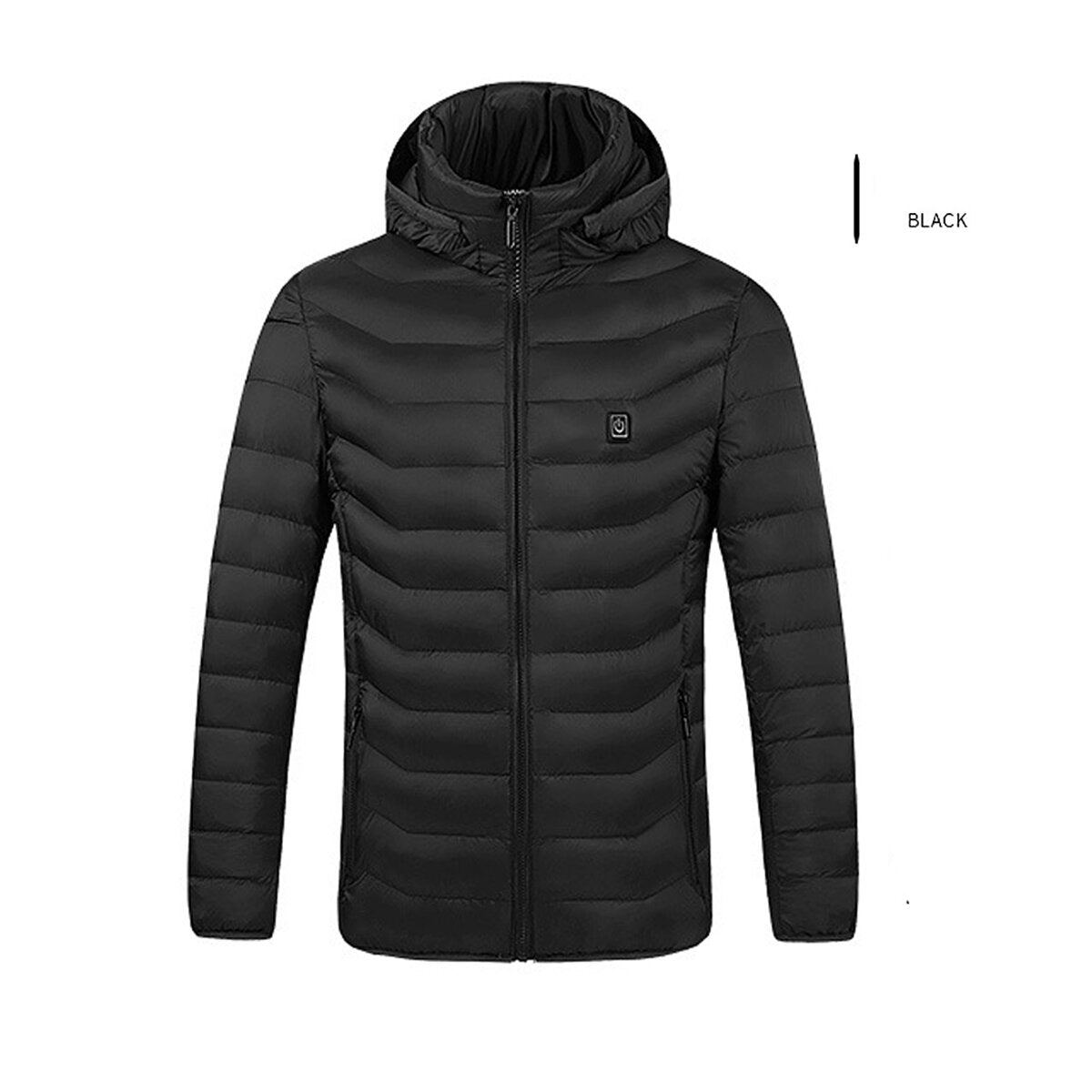 USB Unisex Electric Heated Warm Hooded Jacket Coat Infrared Heating Long Sleeve