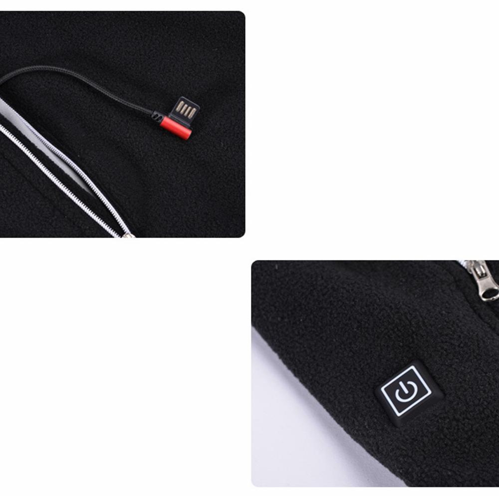 USB Heated Fleece Jacket - Rechargeable Graphene Warmth for Men & Women