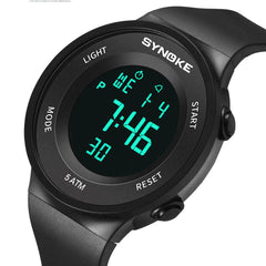 Student Watch 5ATM Waterproof Luminous Display Multi-function Sport Digital Watch