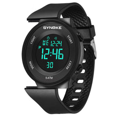 Student Watch 5ATM Waterproof Luminous Display Multi-function Sport Digital Watch