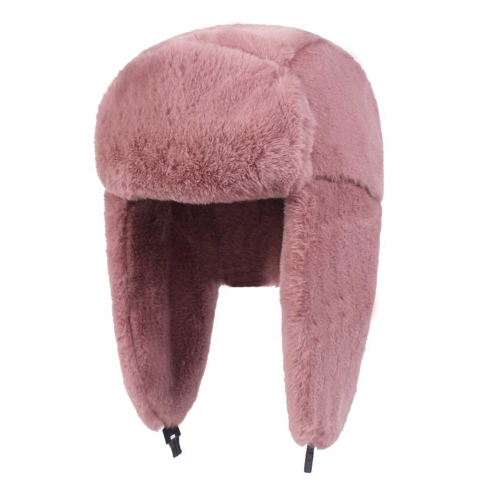 Unisex Winter Windproof Plush Trapper Hat for Outdoor Hunting & Ear Protection