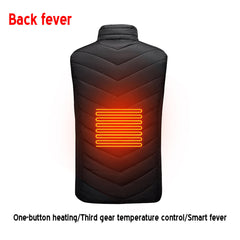 Men's USB Heated Vest - Winter Sleeveless Jacket for Outdoor Hiking