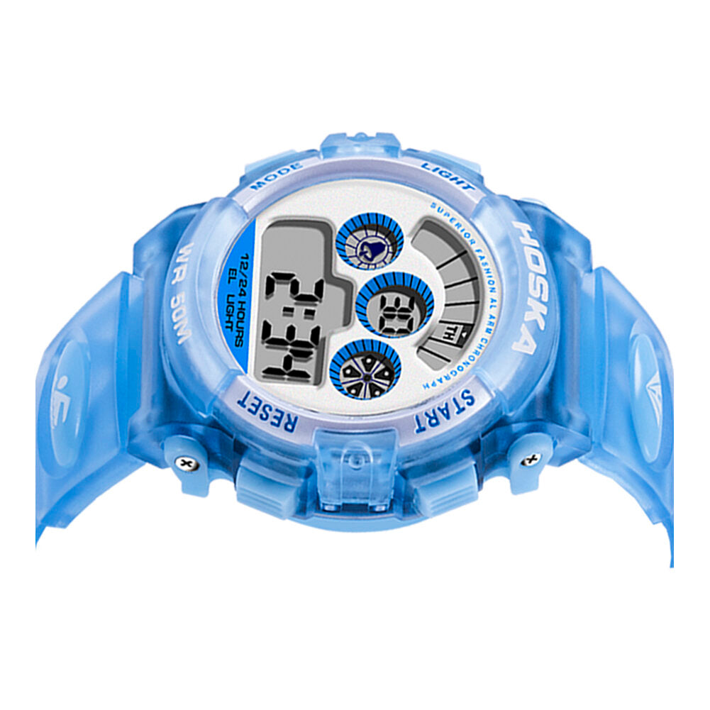 Fresh Pink Blue Color Waterproof Fashion Style Kids Watch Couple Digital Watch