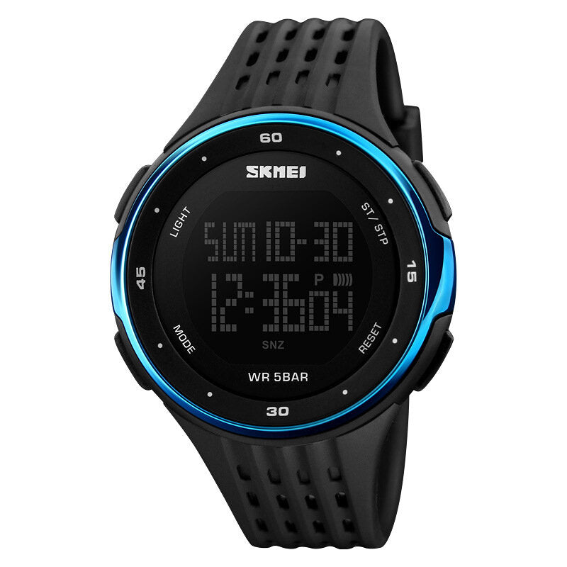 Multifunction Luminous Display Stopwatch Double Time Alarm Waterproof Sports Watch Digital Watches