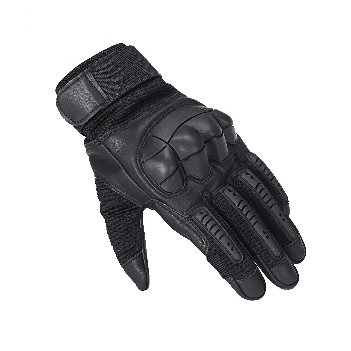 Touchscreen Tactical Motorcycle Gloves - Full Finger Military Style for Driving