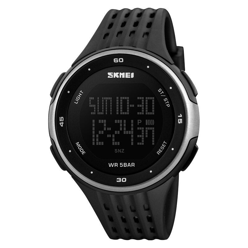 Multifunction Luminous Display Stopwatch Double Time Alarm Waterproof Sports Watch Digital Watches