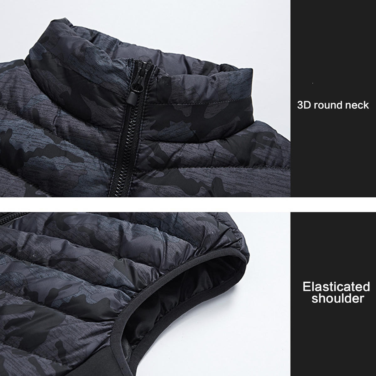 Unisex USB Heated Winter Vest Jacket for Back & Cervical Spine Warmth