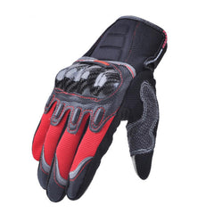 Touchscreen Carbon Fiber Motorcycle Gloves for Dirt Bike Racing & Cycling