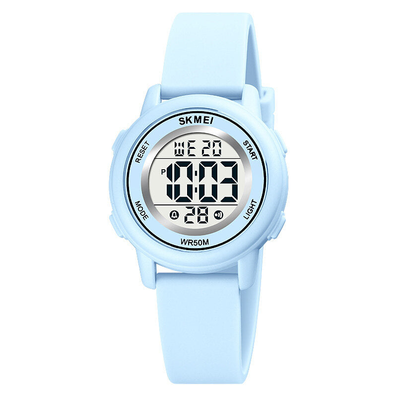 5ATM Waterproof Sports LED Backlight Display Children Digital Watch Stopwatch Clock Alarm