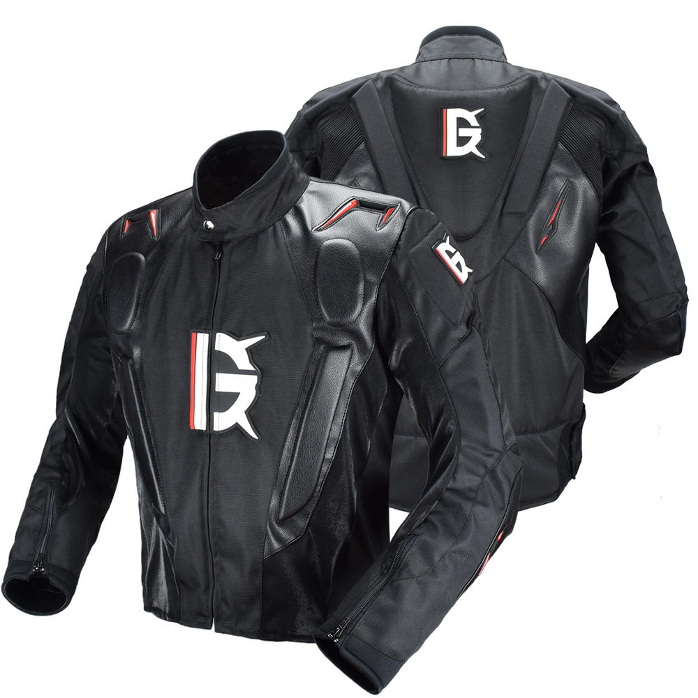 Motorcycle Jacket PU Leather Racing Body Armor Moto Motocross Off-road Protection Gear Clothing