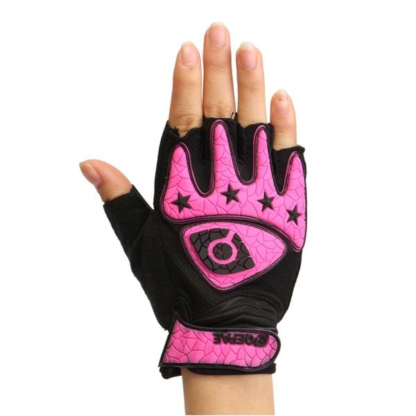 Motorcycle & Bicycle Half Finger Riding Gloves - Breathable & Durable