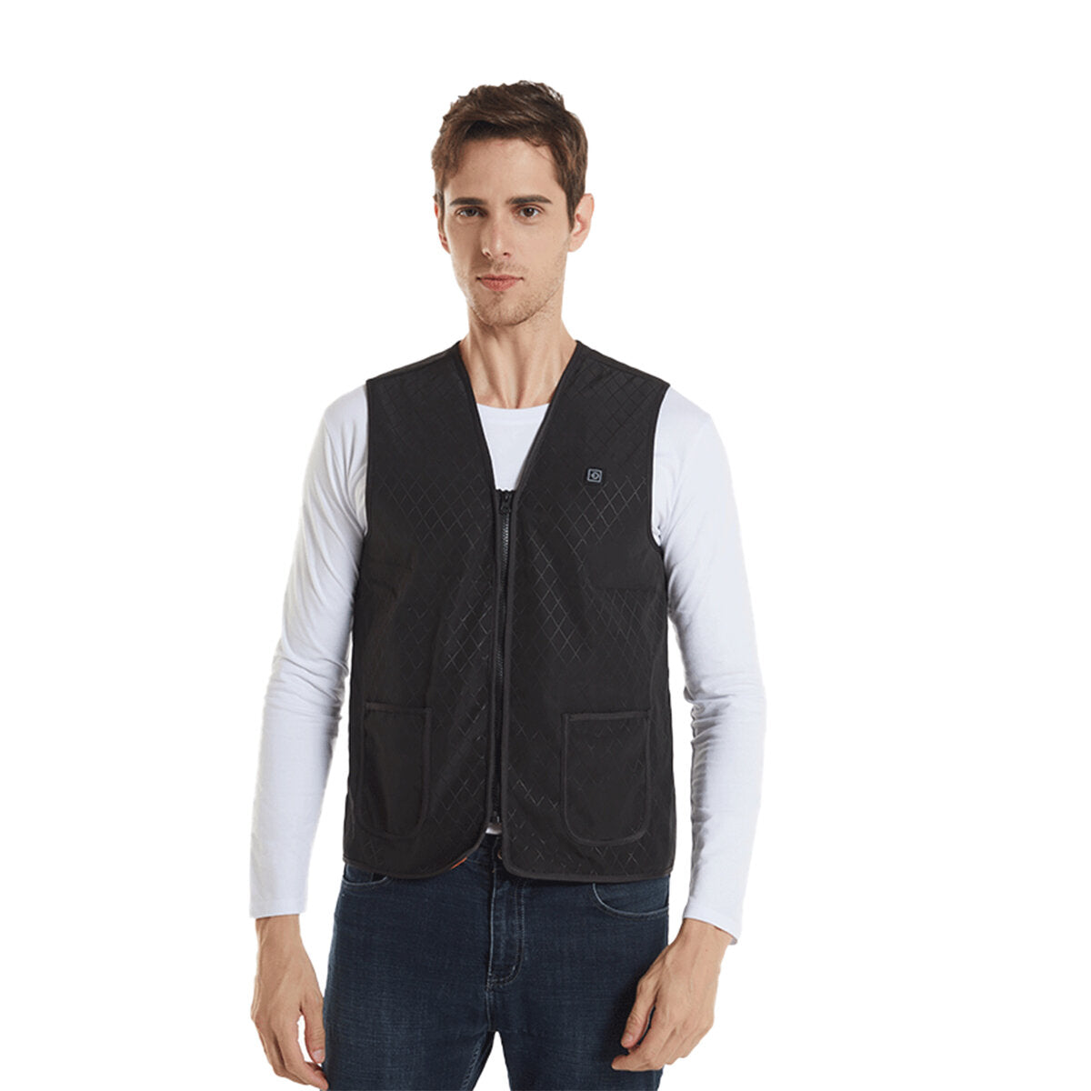 USB Heated Vest Jacket - 5-Heating Pad Electric Winter Warmth