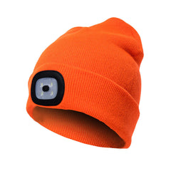 LED Beanie Hat for Night Jogging and Walking