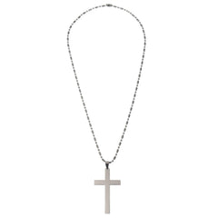 20" Stainless Steel Chain Cross Silver Pendant Necklace Jewelry Christmas Gift