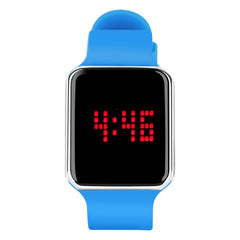 Dynamic LED Screen Alarm Calendar 12/24 Hour Luminous Waterproof Silicone Strap Digital Watch