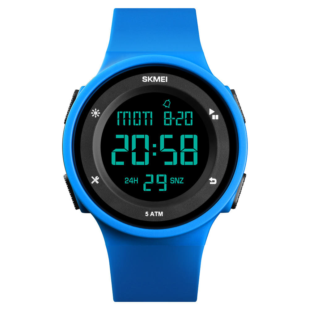 Fashion Silicone Waterproof LED Outdoor Sport Digital Watch