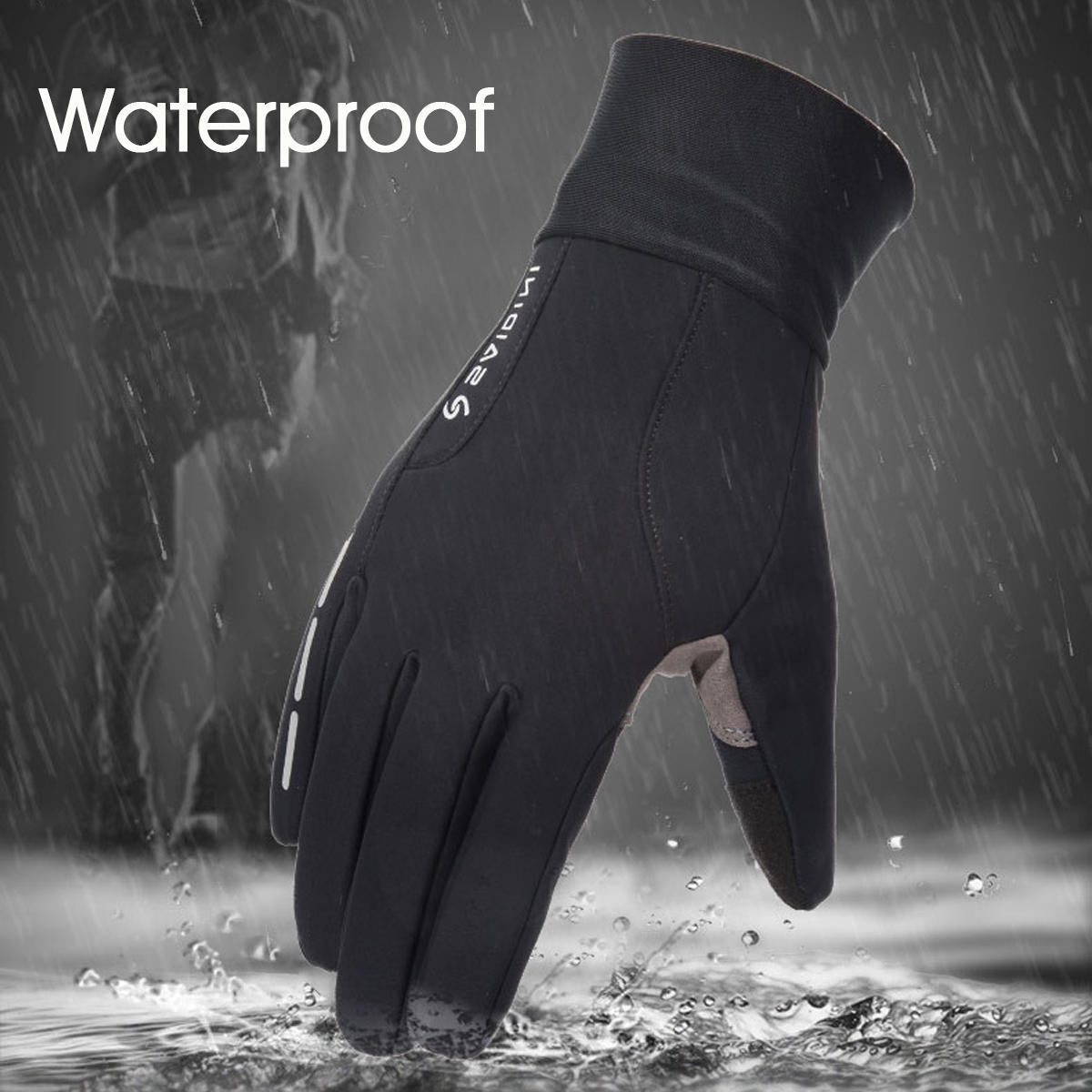 Waterproof Thermal Touch Screen Gloves - Non-slip, Warm Velvet for Outdoor Sports & Motorcycle Use